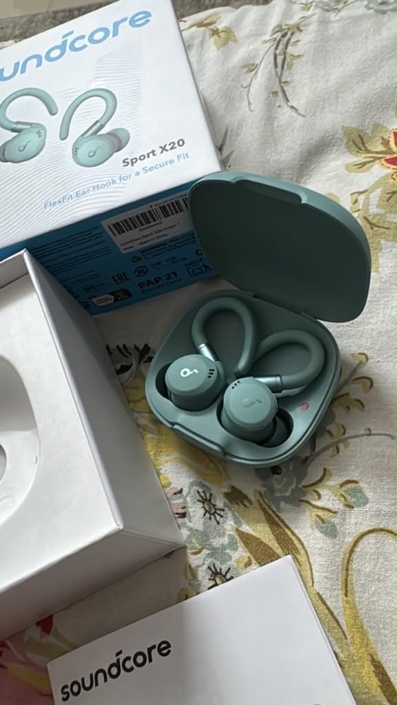 Soundcore Sport X20 by Anker Noise Cancelling Workout Earbuds, Ear Hooks customer photo 2