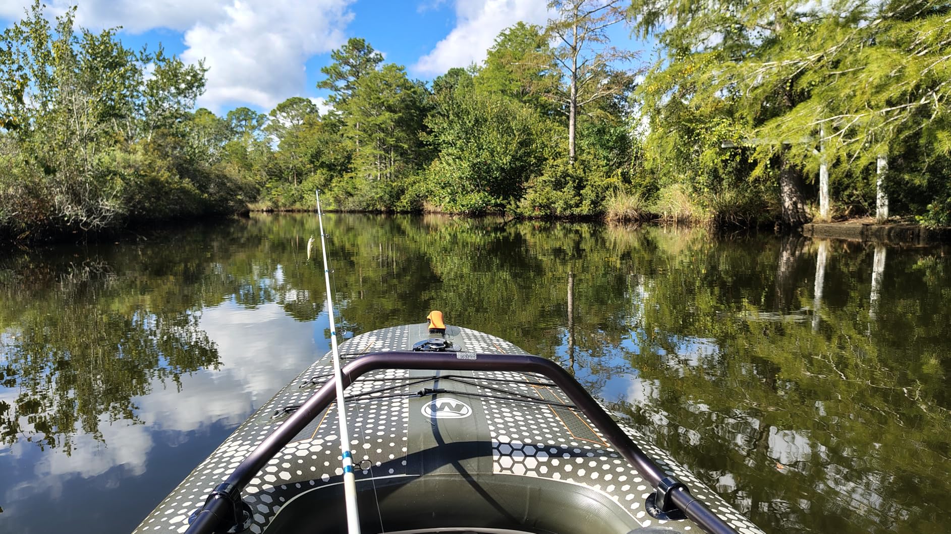 Wilderness Systems iATAK 110 - Sit on Top Fishing Kayak - Inflatable Drop-Stitch Kayak - 11 ft - Digital Camo customer photo 2