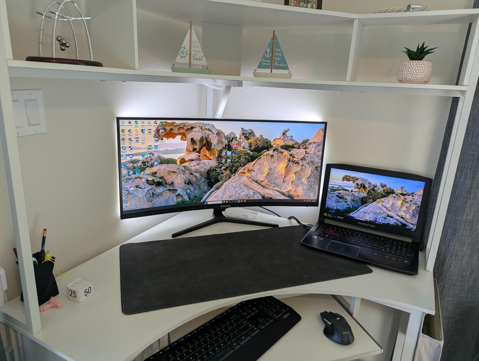 SANSUI 34-Inch Curved Gaming Monitor UWQHD 3440 x 1440P Up to 200Hz Curved 1500R customer photo 2