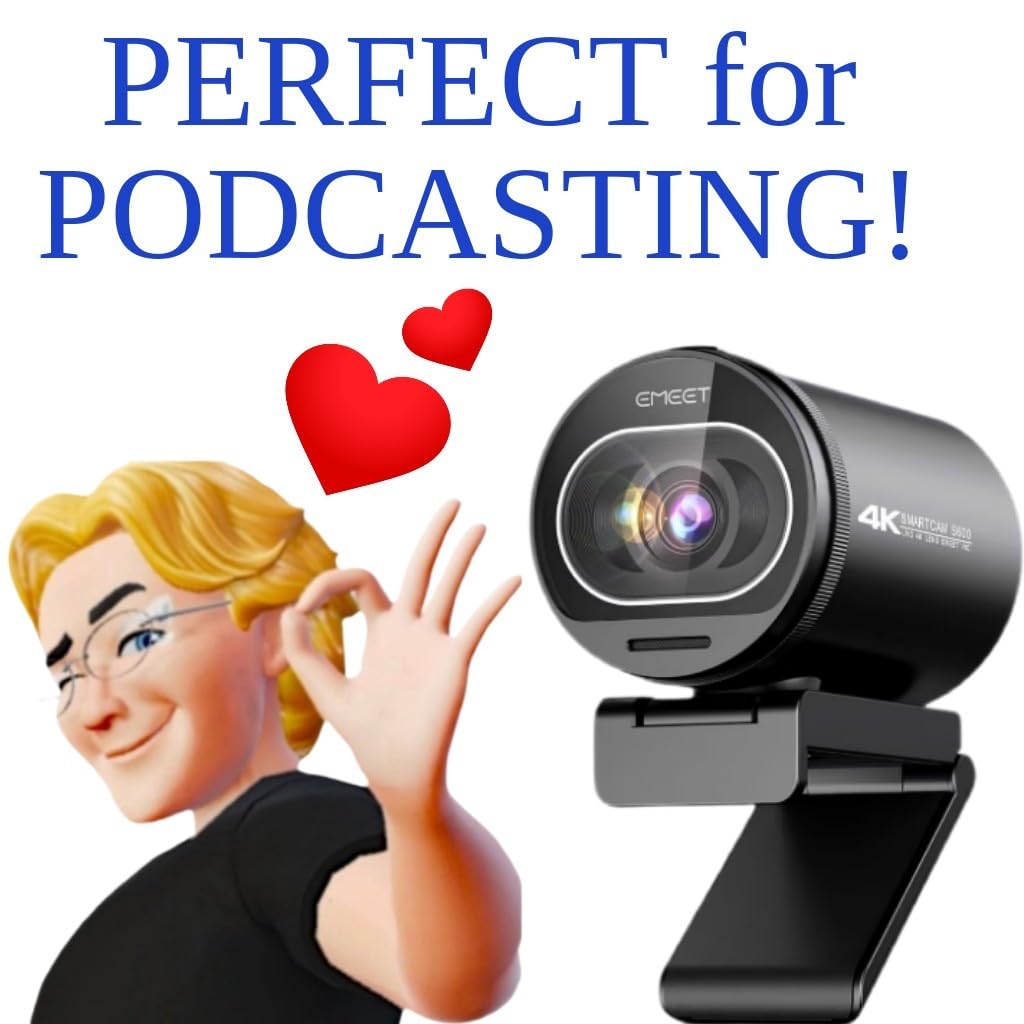 EMEET S600 4K Webcam for Streaming - Sony 1/2.55'' Sensor, PDAF Autofocus, 1080P@60FPS, 2 Noise Reduction Mics, Built-in Privacy Cover, 73 FOV, Streaming Camera for Live Commerce/Gaming/Beauty customer photo 2