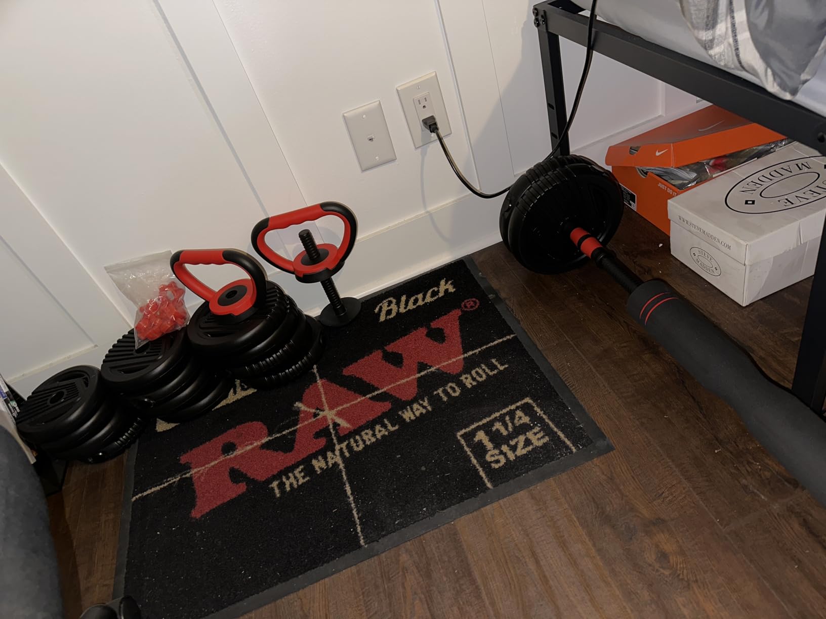 Adjustable Dumbbell set,20/30/45/70/90lbs Free Weight Set customer photo 1
