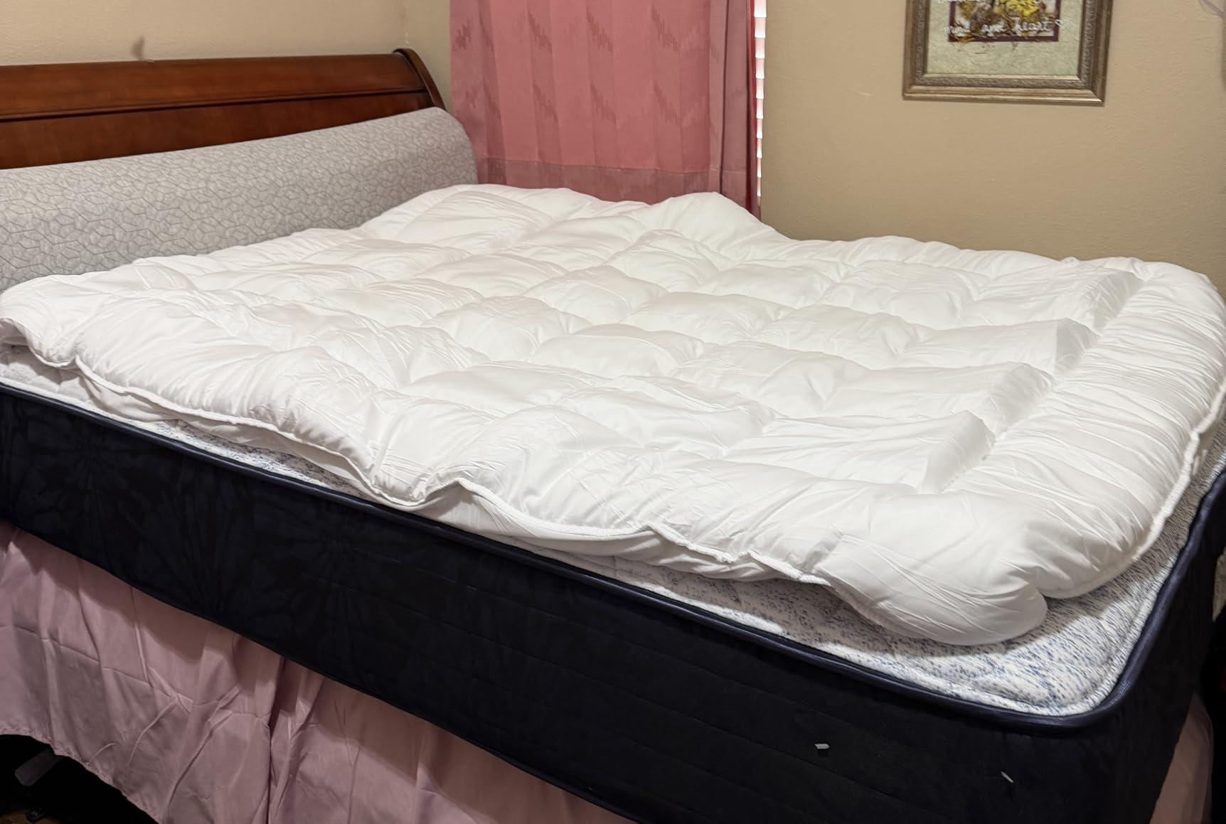 BEDLORE Queen Mattress Topper , Thick Pillow Top Mattress Pad customer photo 1