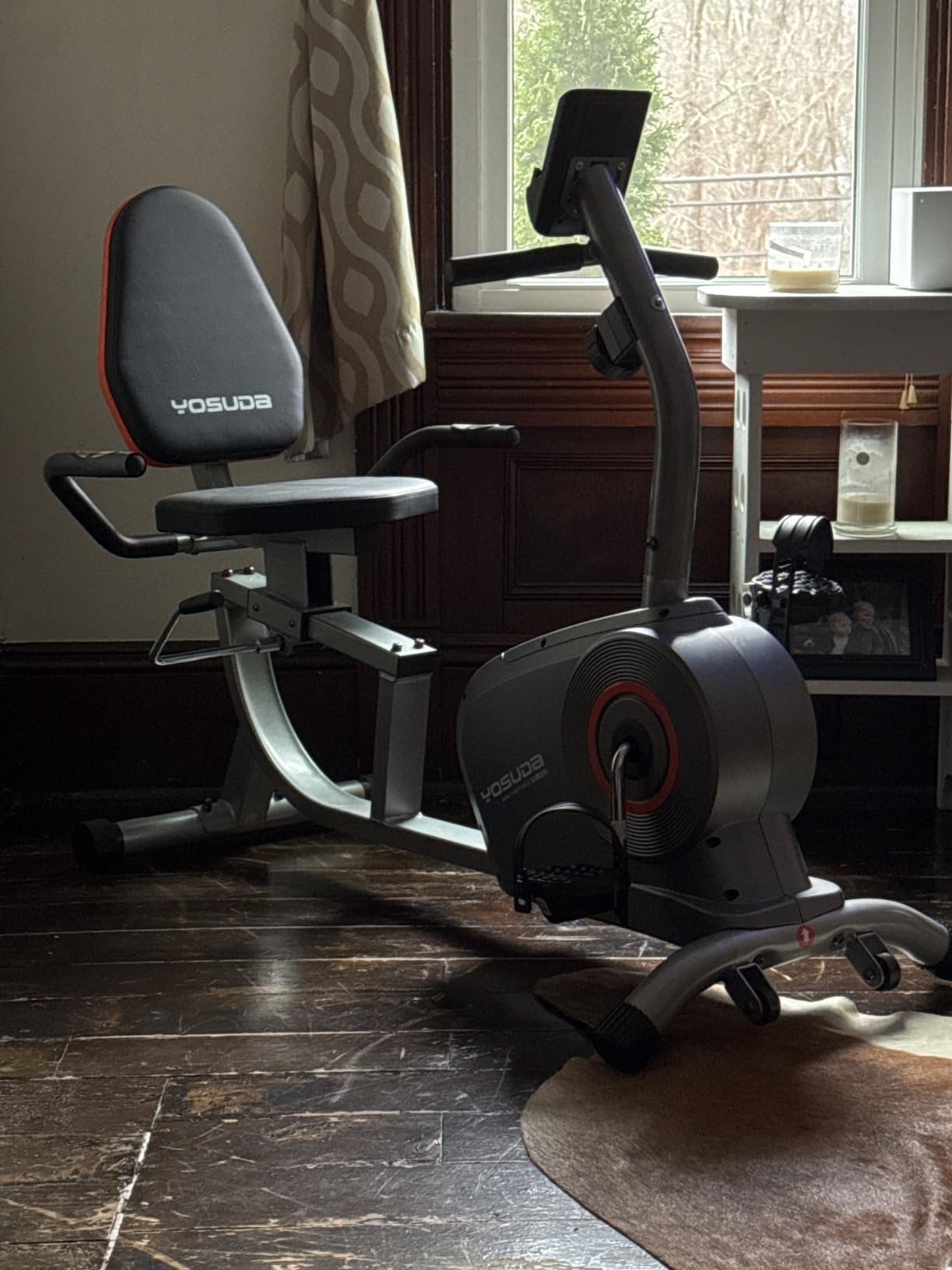 YOSUDA Recumbent Exercise Bike for Home,Magnetic Staionary Bike for Seniors customer photo 2