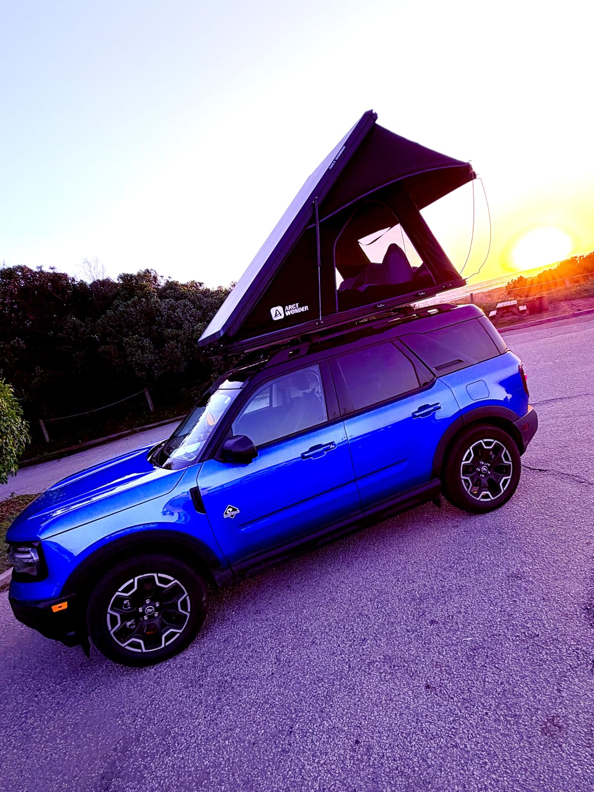 Rooftop Tent Hard Shell, Solar Panel Roof top Tent Hardshell, Pop Up Rooftop Camping for Jeep Truck Car SUV Van Wrangler customer photo 2