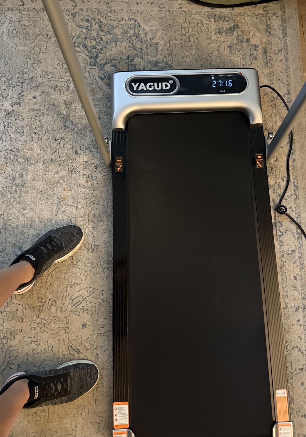 Yagud Walking Pad, Walking Pad Treadmill for Home Office, Portable Under Desk Treadmill with Remote Control and LED Display, Walking Jogging Running Machine customer photo 1