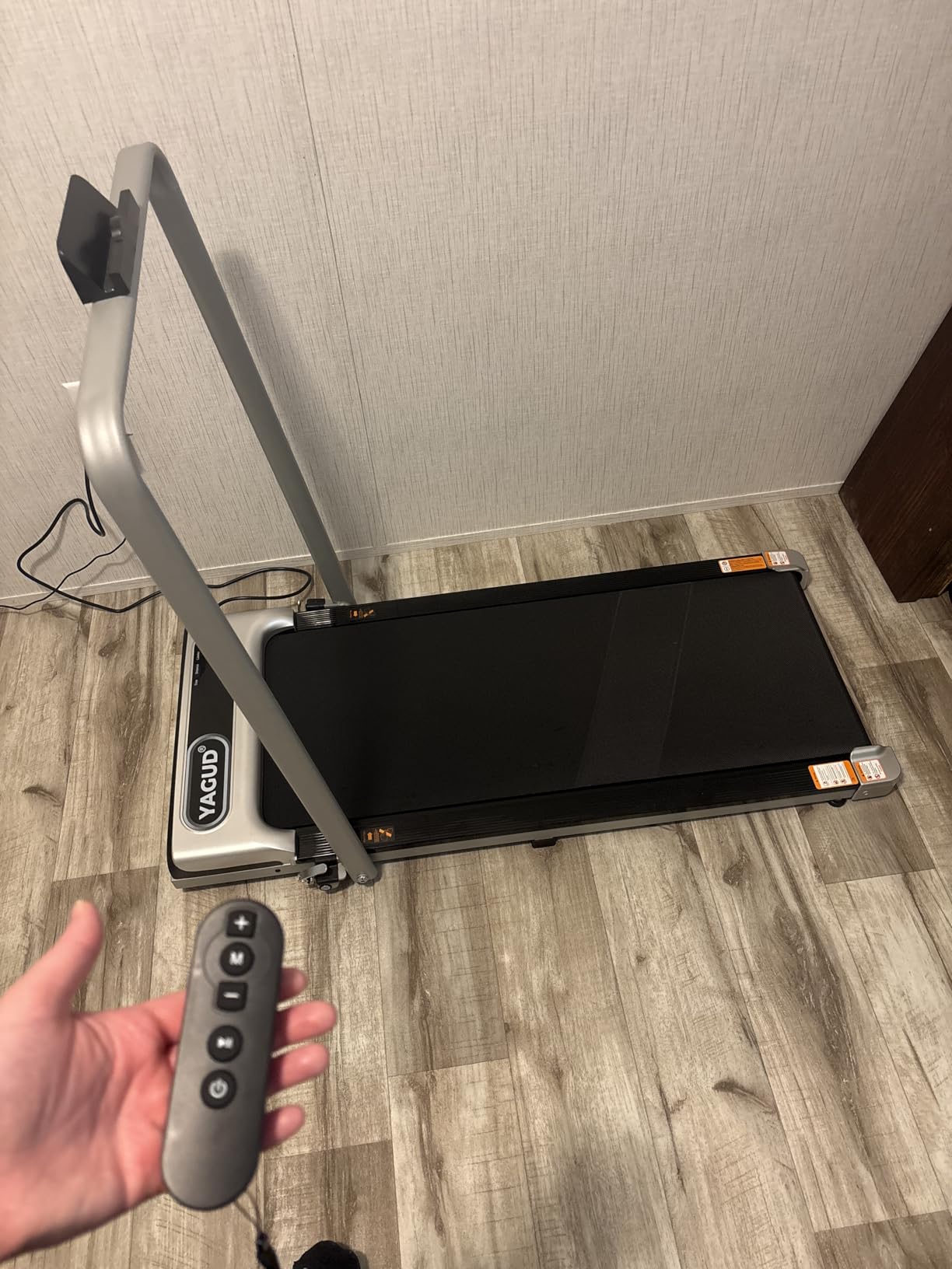 Yagud Walking Pad, Walking Pad Treadmill for Home Office, Portable Under Desk Treadmill with Remote Control and LED Display, Walking Jogging Running Machine customer photo 2