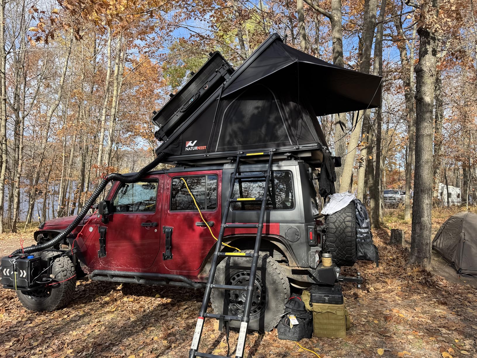 Naturnest Rooftop Tent Hard Shell, Easy Set Up Pop Up Tent for 2 Person customer photo 2