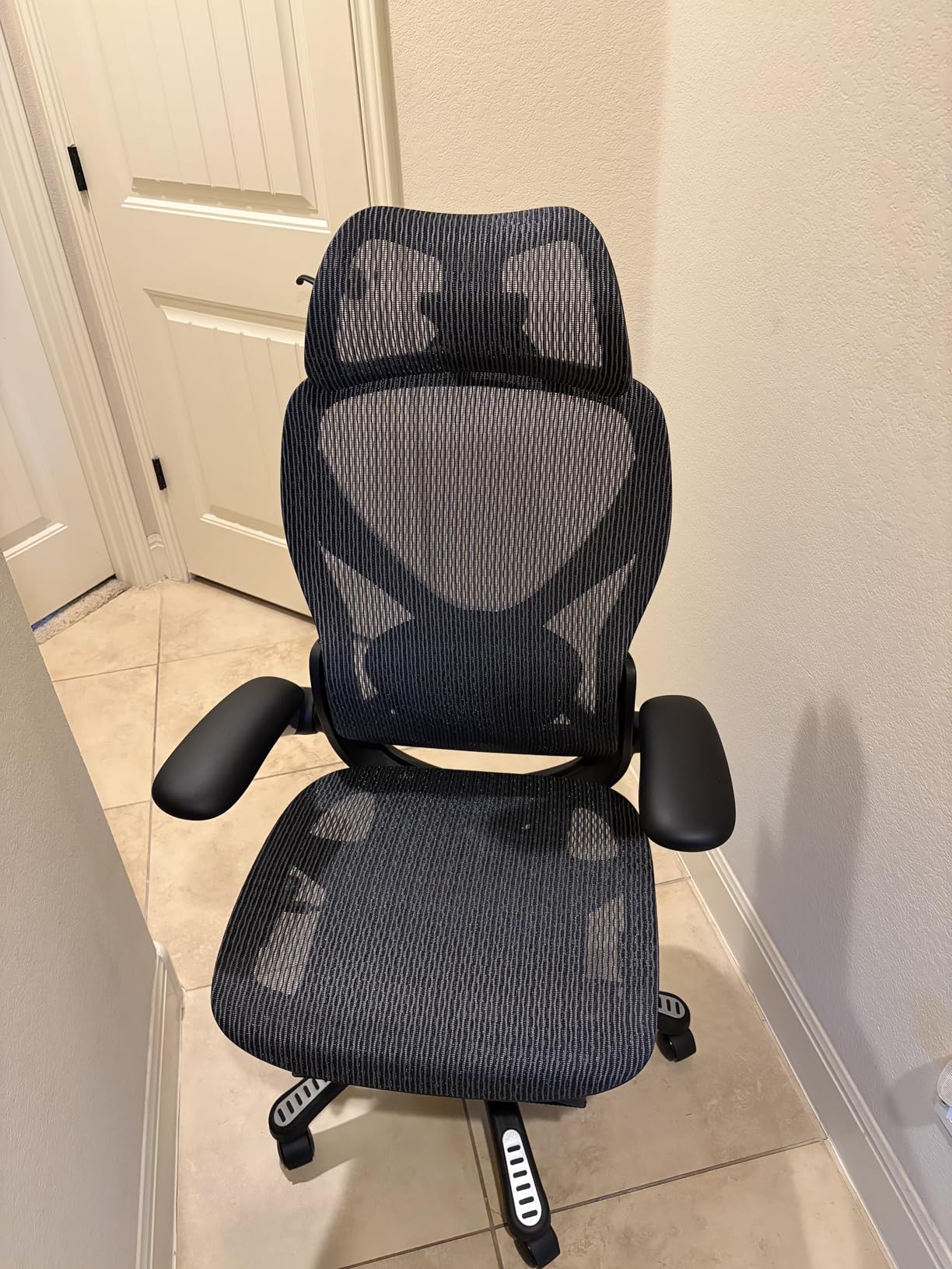 ELABEST X100 Ergonomic Mesh Office Chair with Footrest, Big and Tall Hone Desk Chair with 5D Flip-Up Arms, Adjustable 3D Lumbar Support,Gaming & Executive Computer Chairs customer photo 1
