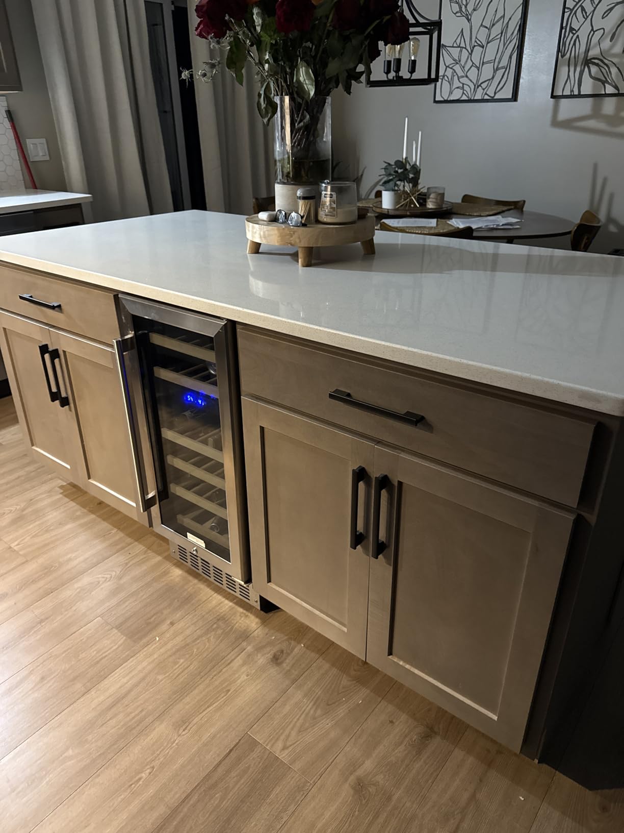 Antarctic Star Wine Fridge, 15 Inch Wine Cooler Refrigerator Under Counter (41-68°F), 28 Bottles Built-in Dual Zone & Freestanding Wine Refrigerator with Stainless Steel & Double-Layer Tempered Glass Door customer photo 1