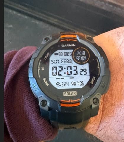 Garmin Instinct 3 Solar, Rugged GPS Smartwatch, 45mm, Black | Solar Charging, Rugged Design, Built-In Flashlight customer photo 2
