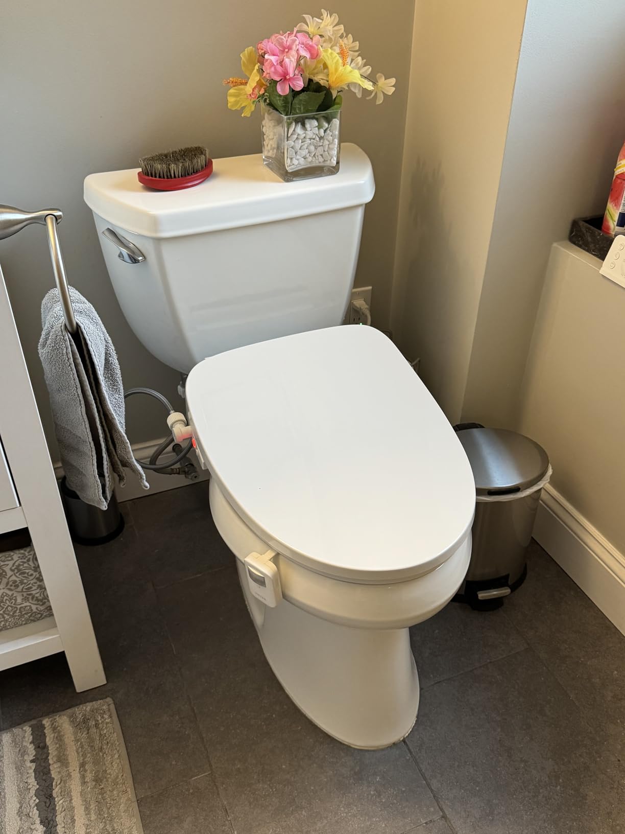 TUSHY Cloud+ Electric Bidet Toilet Seat w/Remote (Personal Settings Include: Instant Warm Water, Heated Seat & Air Dryer), Automatic Deodorizer, Night Light, Soft Close Seat & Lid (Elongated) customer photo 1