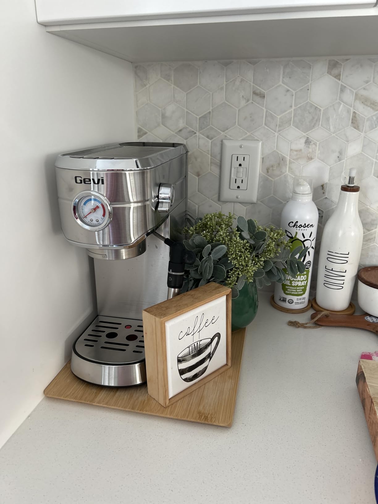 Gevi 20 Bar Compact Espresso Machine for Home,Latte、Cappuccino Coffee Maker customer photo 1