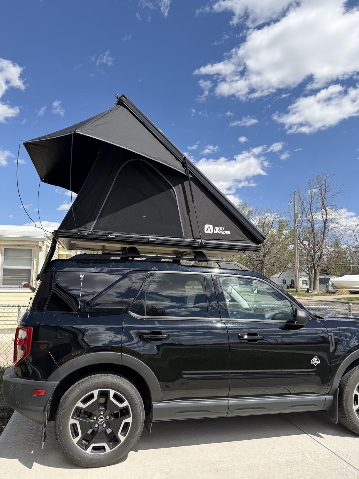 Solar Panel Rooftop Tent Hard Shell with Winter Thermal Layer customer photo 2