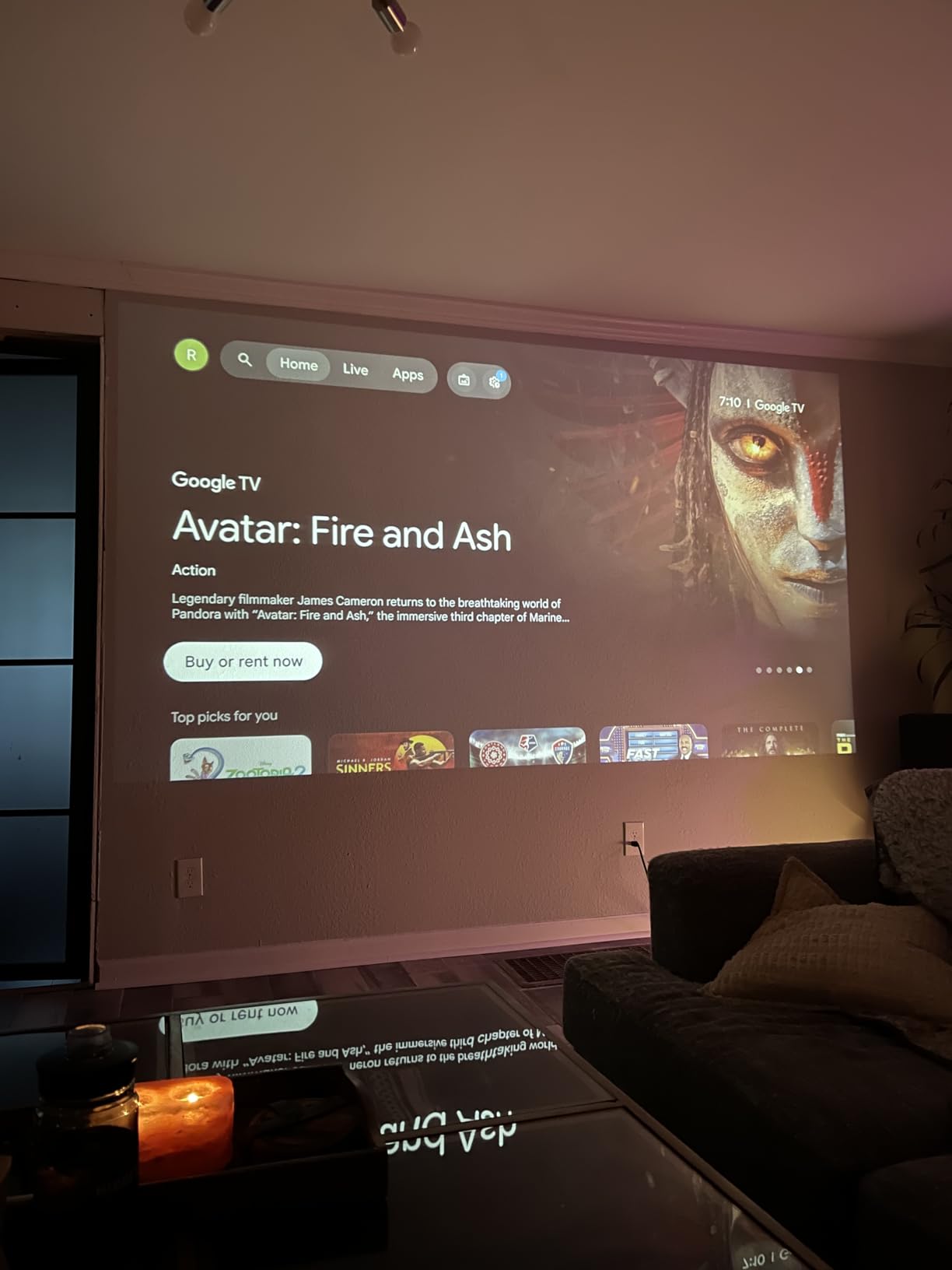 Official Licensed Google TV 4K Smart Projector with WiFi and Bluetooth, VOPLLS Outdoor Projectors with Dolby/Auto Focus, Portable Movie Phone Wireless Gaming Wifi Proyector for Bedroom/Home/Ceiling customer photo 1