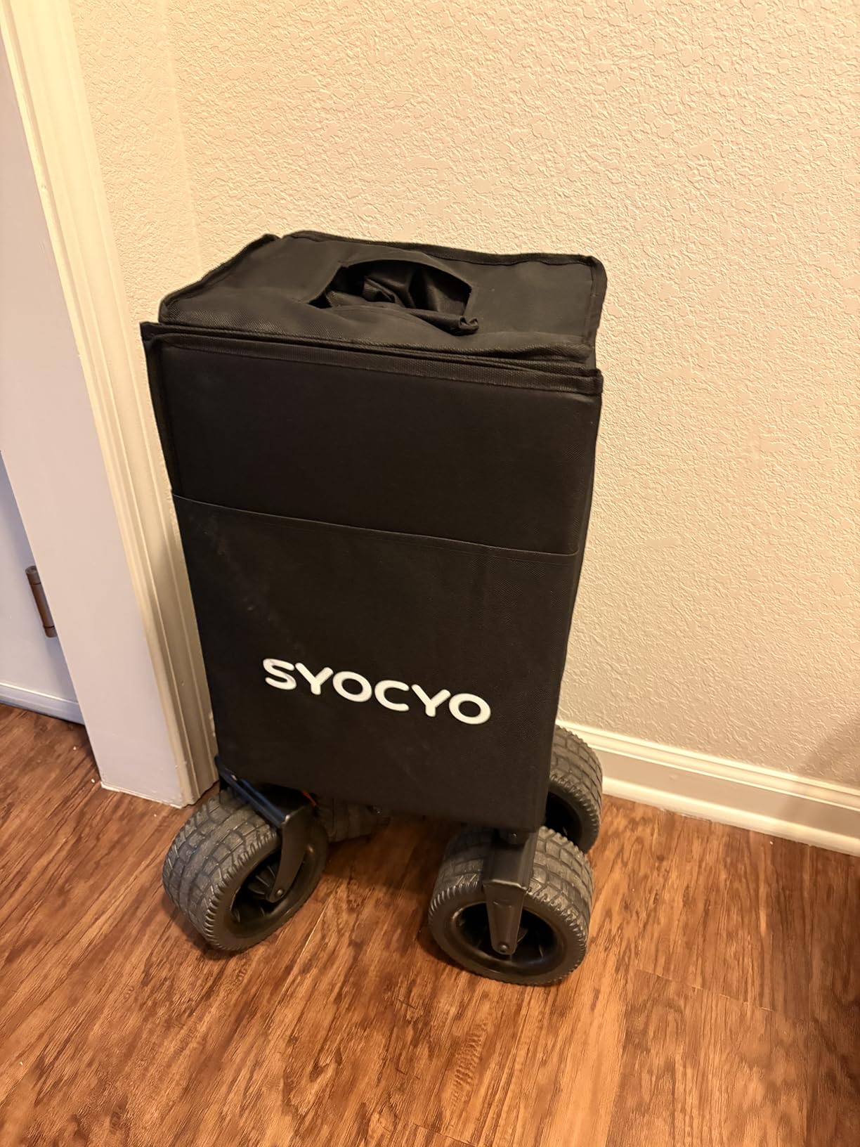 Beach Wagon Carts Foldable 570LBS Collapsible Wagon with Big All-Terrain Wheels for Sand 330L Heavy Duty Utility Carts with Cup Holders customer photo 2