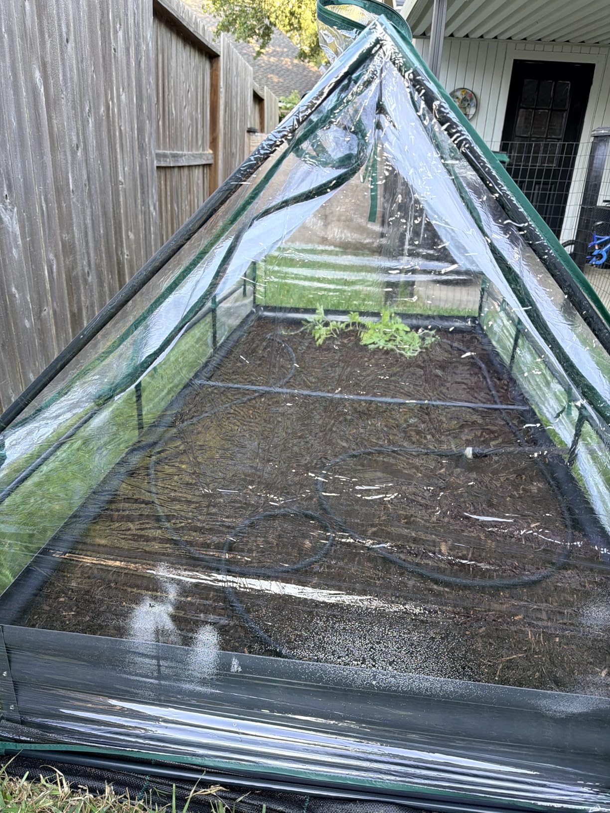 Quictent Raised Garden Bed Galvanized Raised Beds for Gardening Vegetables with Cover 6x3x2 ft Tall Metal Planter Box Outdoor Use (Clear) customer photo 2