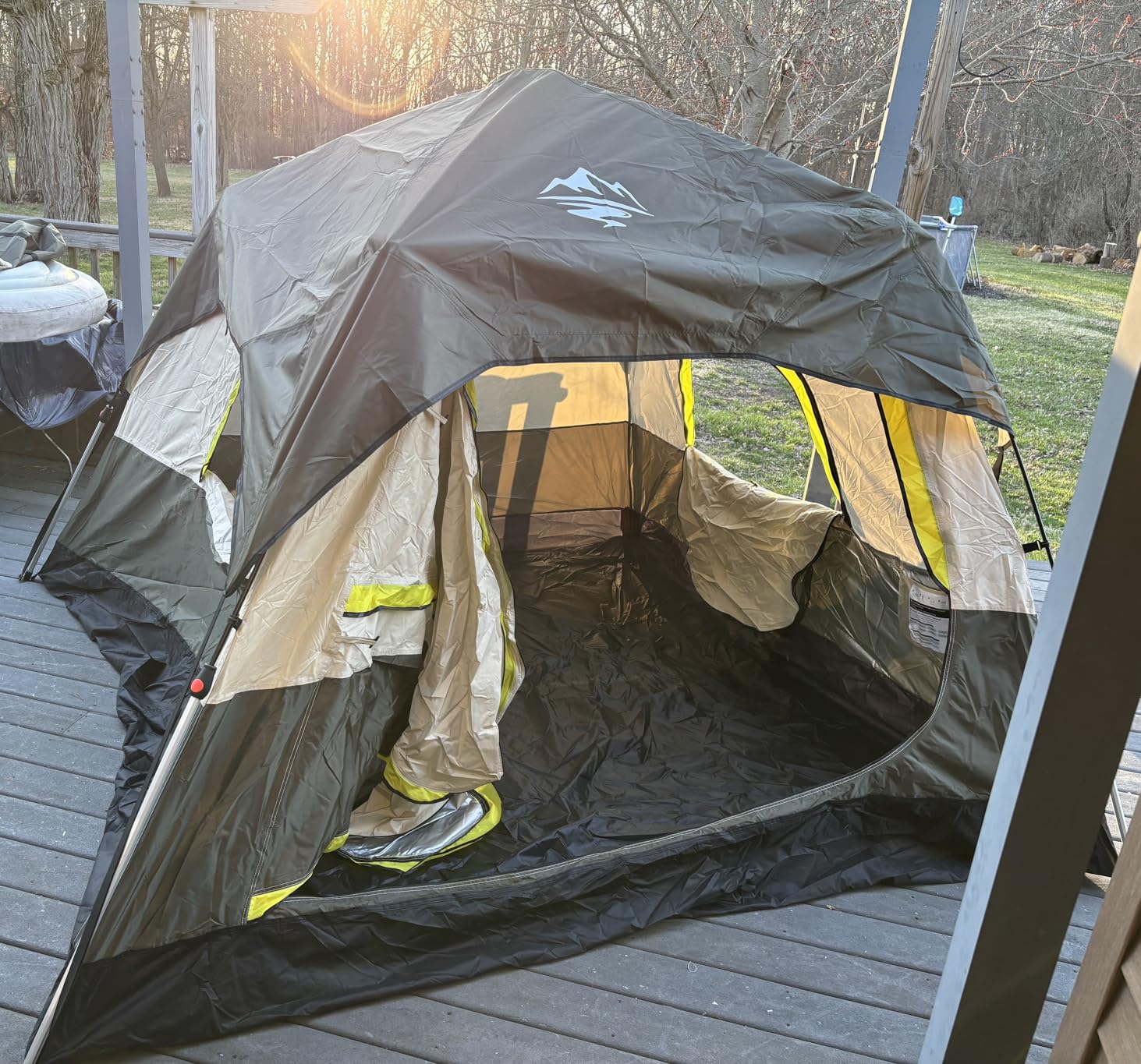 Camping Tent 2/3/4 Person Instant Pop Up Tents for Camping - 40s Automatic Easy Setup Tent with Rainfly, Double-Layer Waterproof & Windproof Instant Tents with Welcome Mat for Camping & Hiking customer photo 1