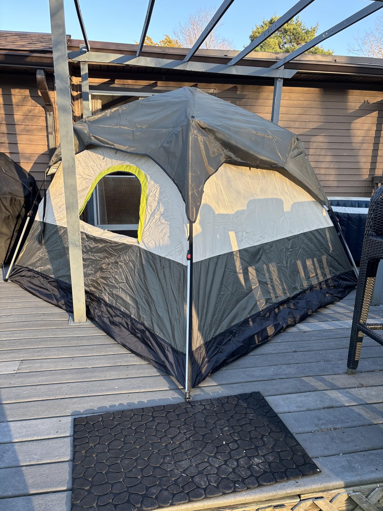 Camping Tent 2/3/4 Person Instant Pop Up Tents for Camping - 40s Automatic Easy Setup Tent with Rainfly, Double-Layer Waterproof & Windproof Instant Tents with Welcome Mat for Camping & Hiking customer photo 2
