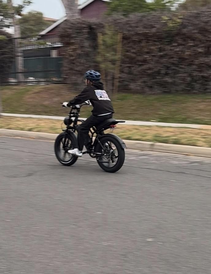 TST Electric Bike for Adults, 48V 15Ah Battery, 1500W Peak Motor, Fat Tire | Dual Suspension, 7-speed Gears, 3 Working Modes, Powerful, LCD Display, Suitable for Commuters and Beginner Cyclists customer photo 2