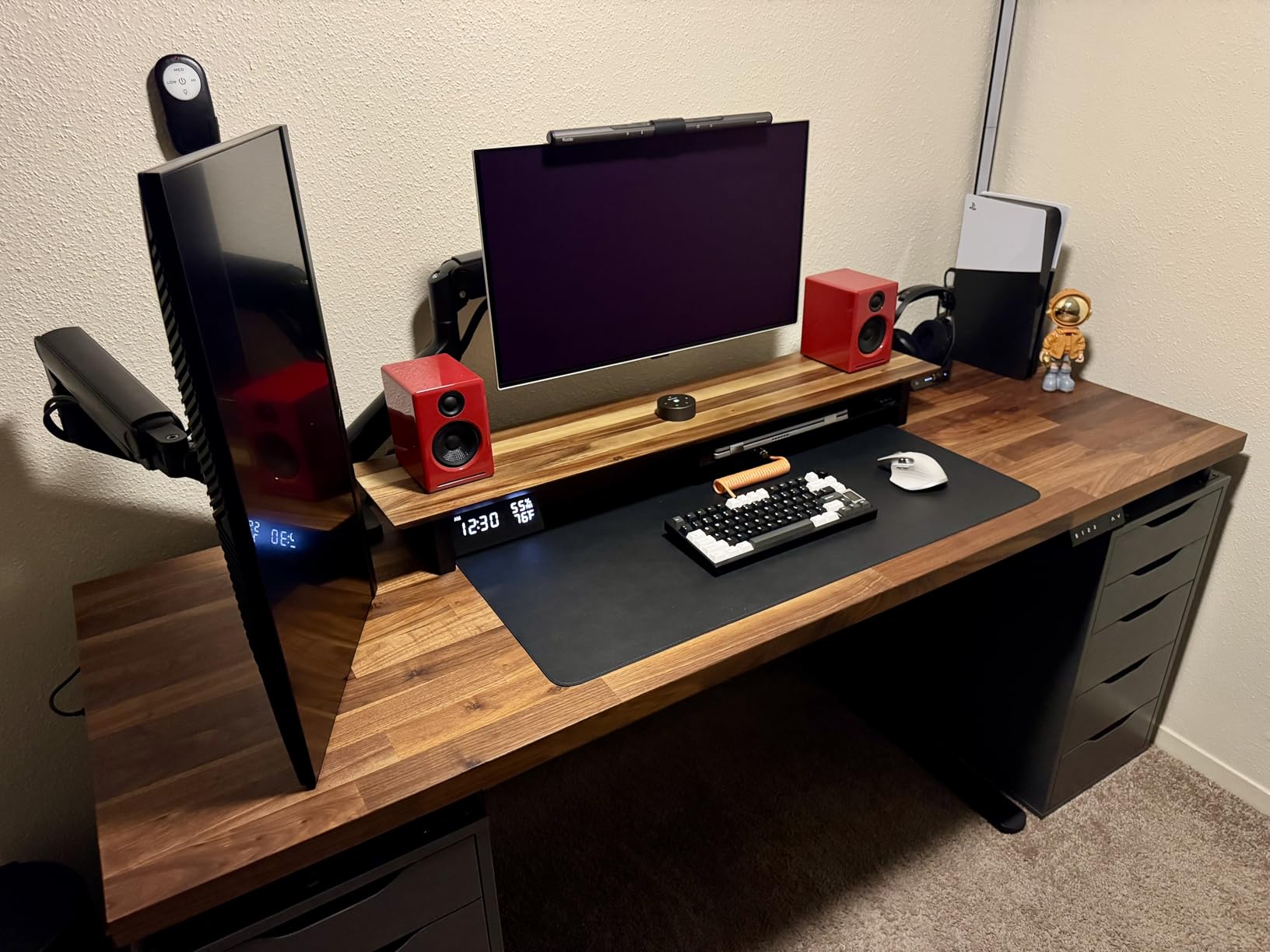 COREMINDED Solid Wood Dual Monitor Stand Riser - 42