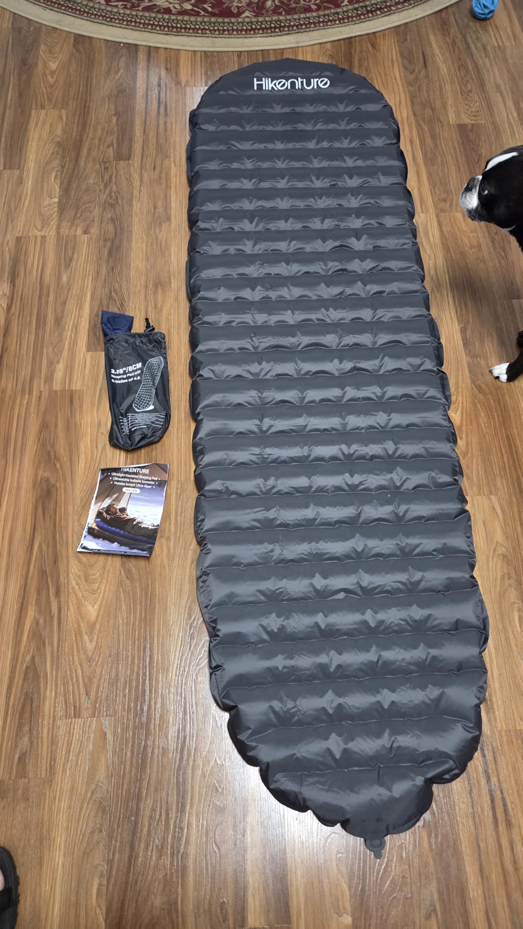 Hikenture 4.0 R-Value Backpacking Sleeping Pad, Ultralight 15oz Camping Mattress Pad, Insulated & Inflatable Camp Sleeping Mat (Grey, Single) customer photo 1