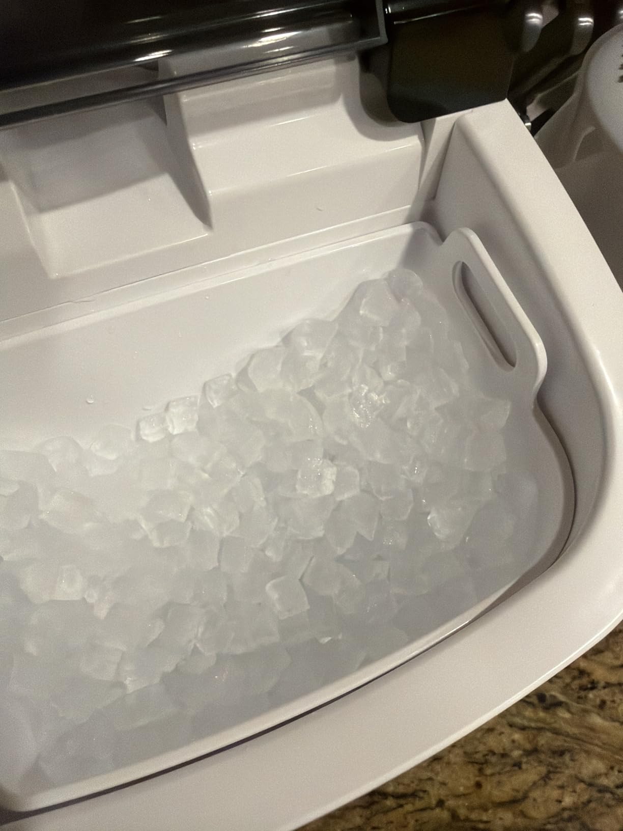 Kismile Nugget Ice Makers Countertop,35Lbs/24H,Portable Sonic Ice Machine with Self-Cleaning,One-Click Operation for Home/Office(Stainless Steels Silver) customer photo 2