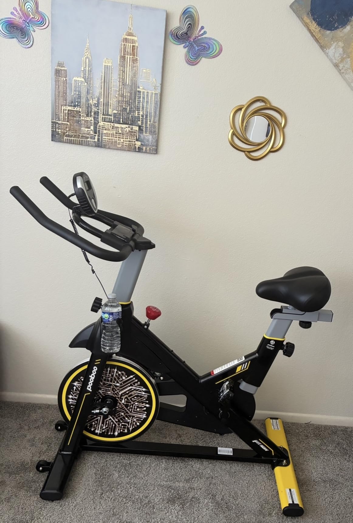 Exercise Bike,Stationary Bike for Home,Magnetic Indoor App Cycling Bike customer photo 1