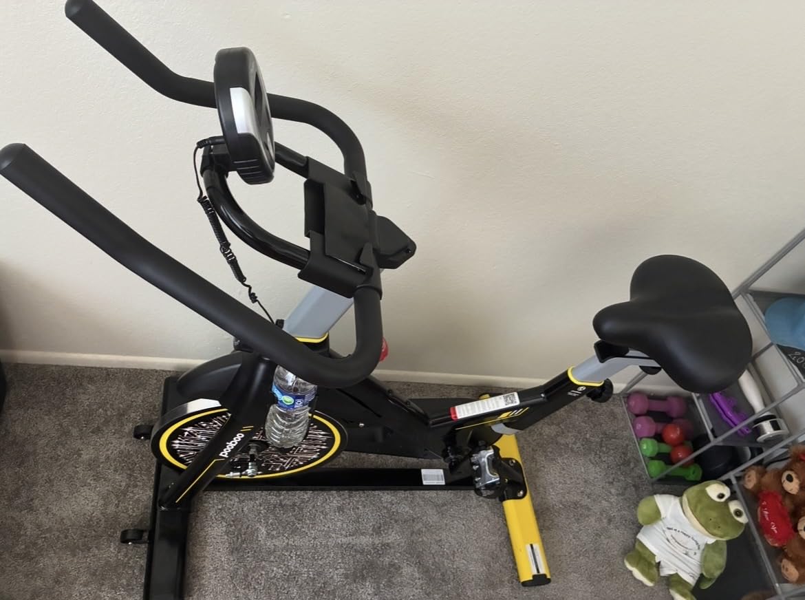 Exercise Bike,Stationary Bike for Home,Magnetic Indoor App Cycling Bike customer photo 2