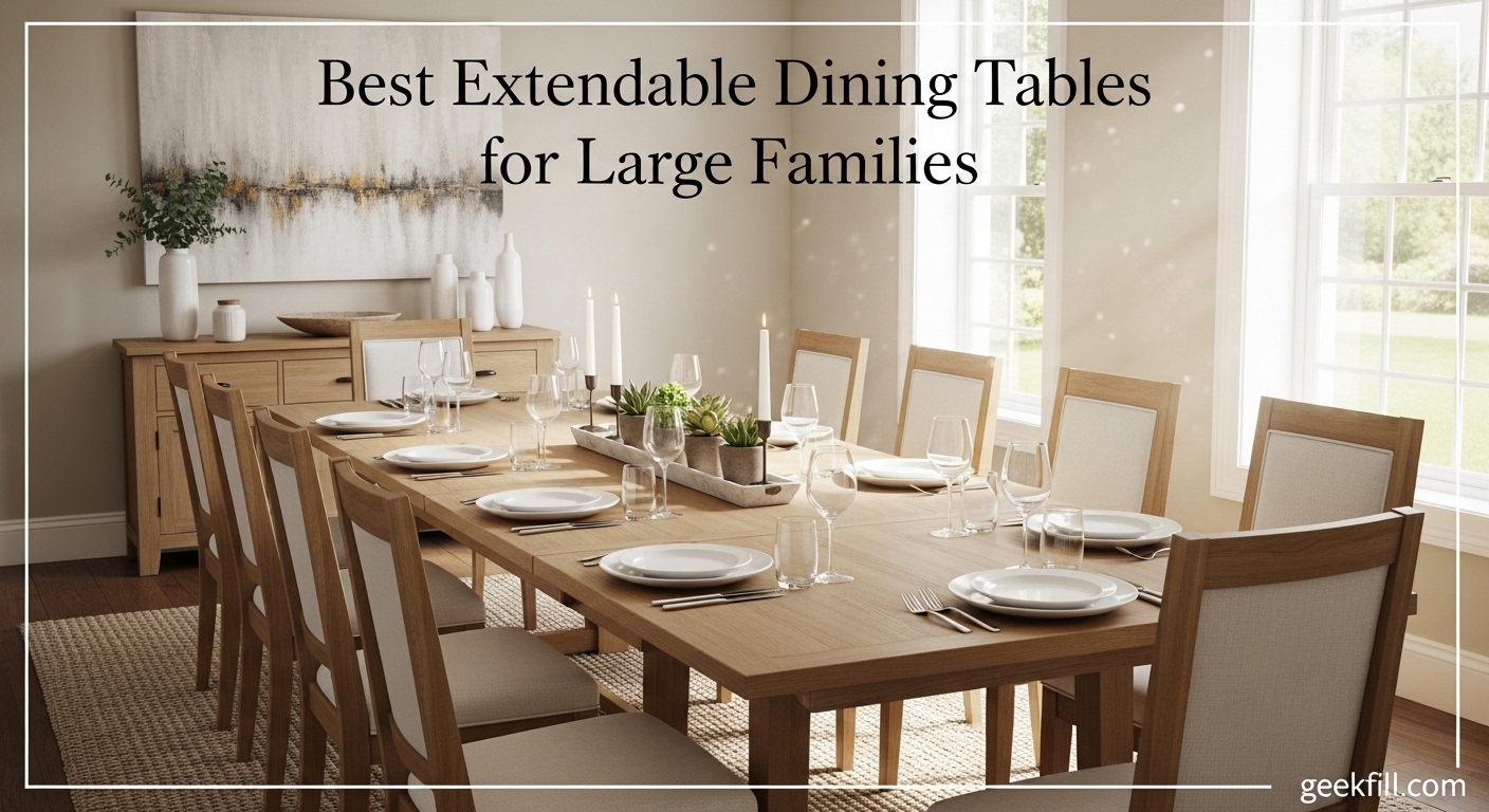 Best Extendable Dining Tables for Large Families