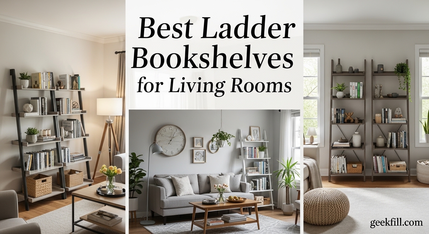 Best Ladder Bookshelves for Living Rooms