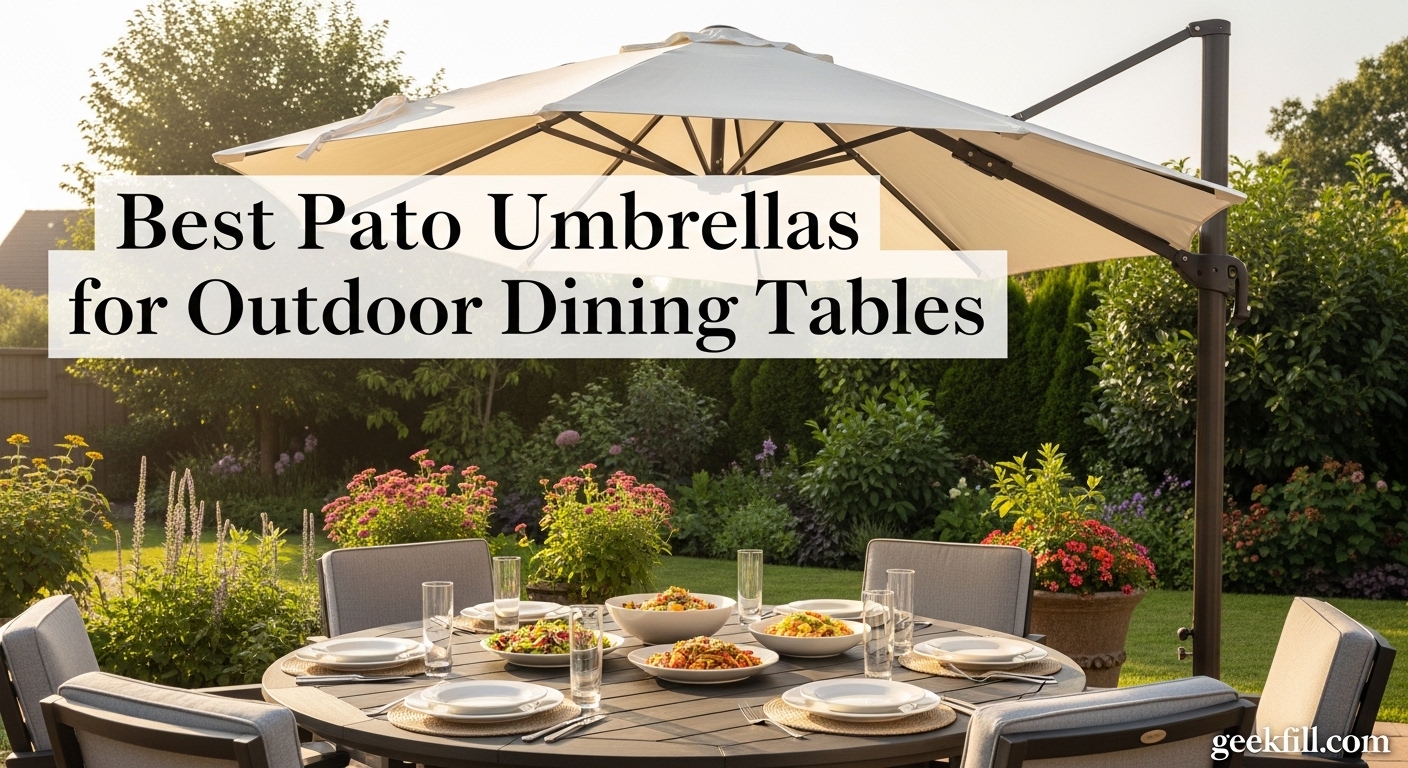 Best Patio Umbrellas for Outdoor Dining Tables