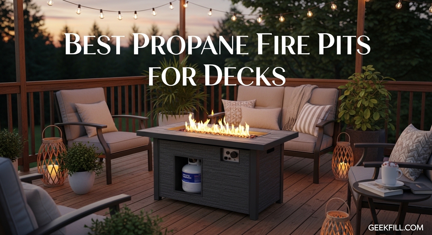 Best Propane Fire Pits for Decks
