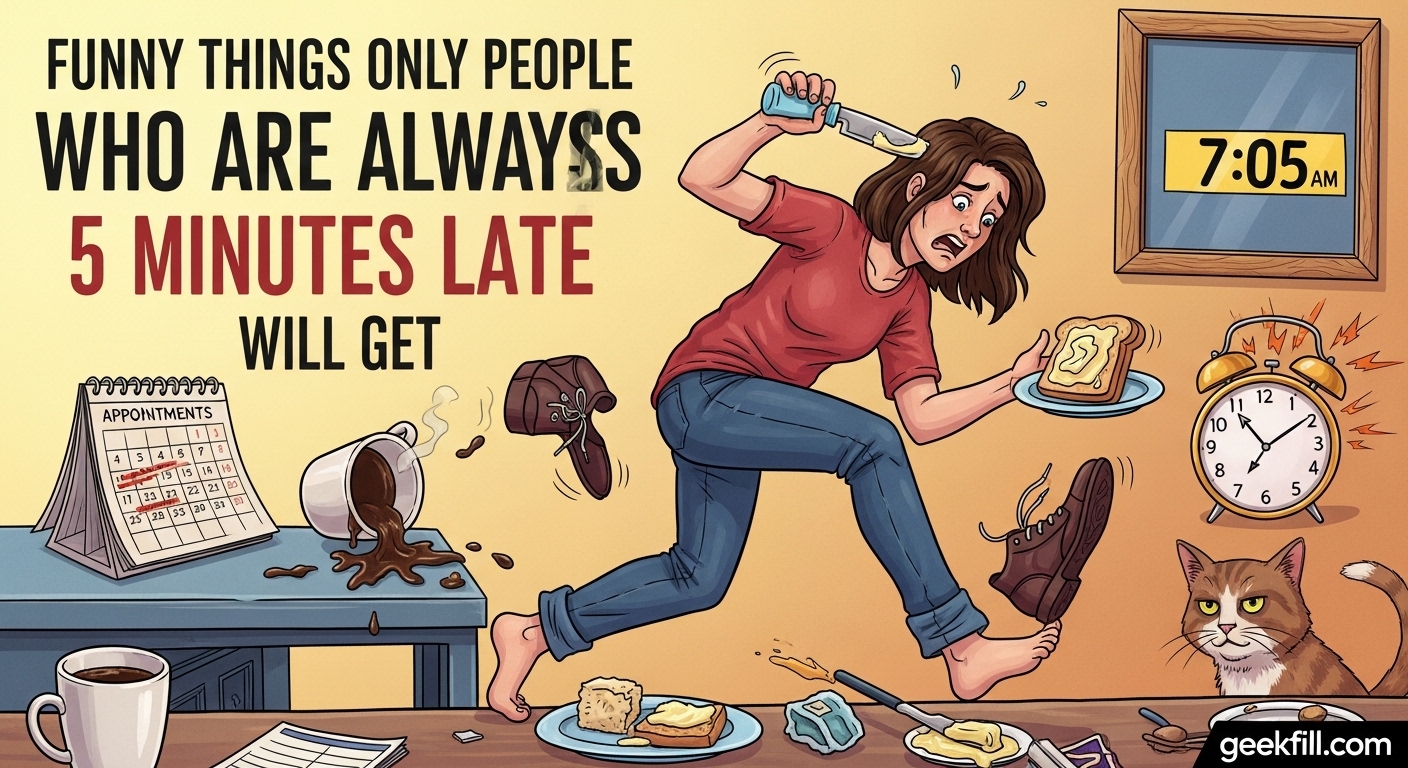 Funny Things Only People Who Are Always Running 5 Minutes Late Will Get