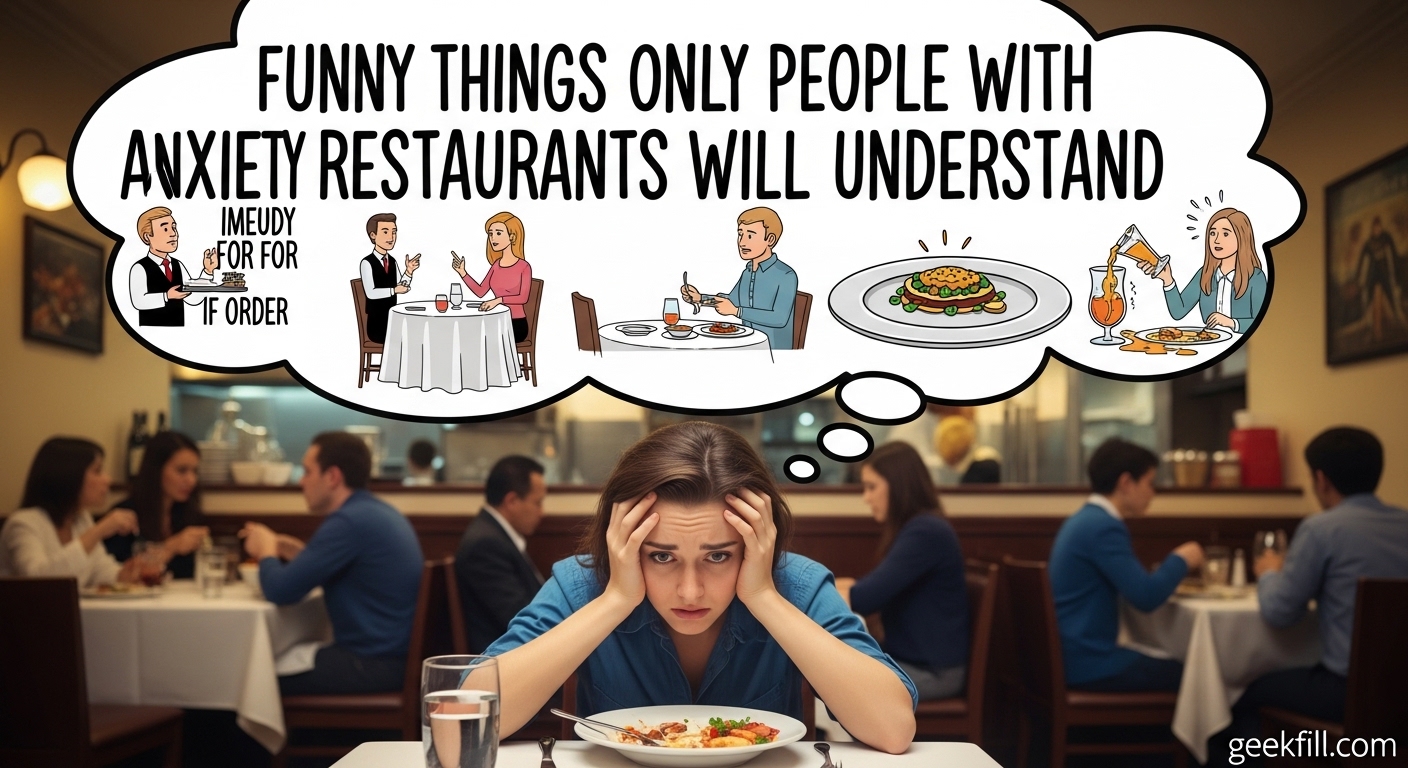 Funny Things Only People With Anxiety in Restaurants Will Understand