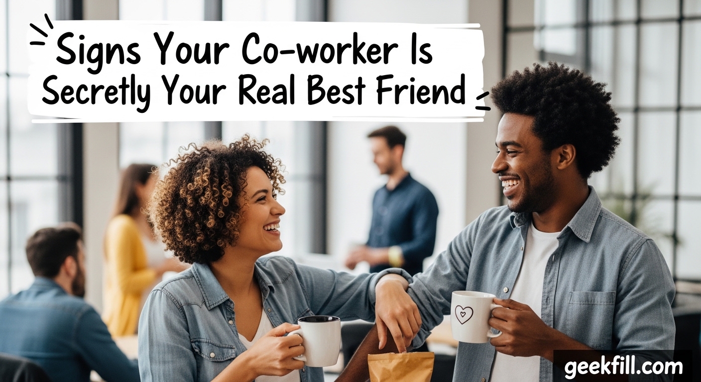 Signs Your Co-worker Is Secretly Your Real Best Friend