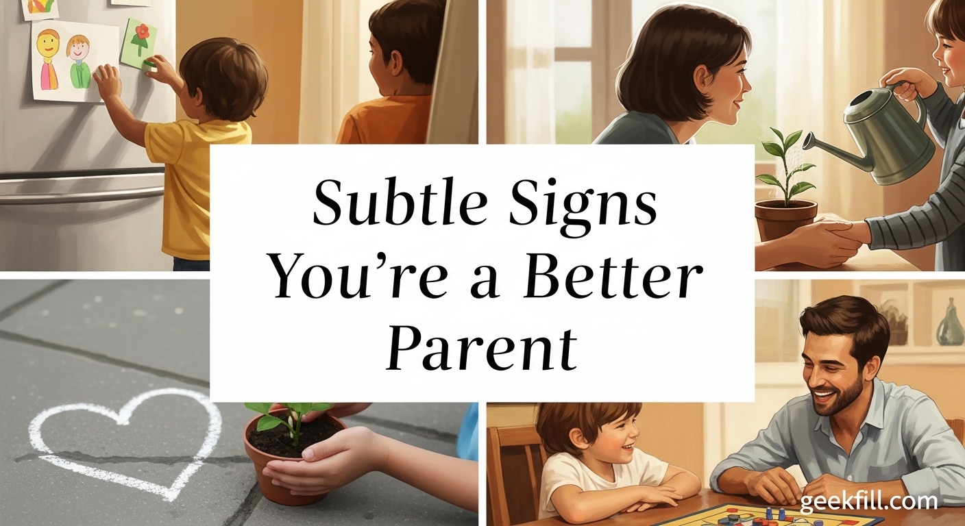 Subtle Signs You're a Better Parent