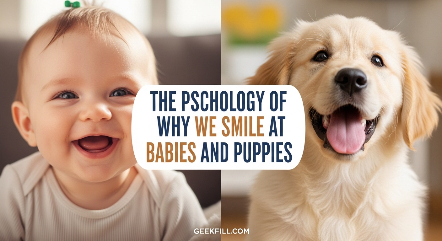 The Psychology of Why We Smile at Babies and Puppies