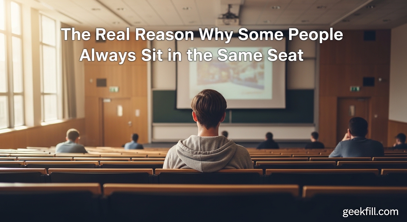 The Real Reason Why Some People Always Sit in the Same Seat