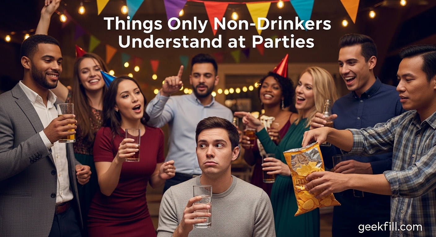 Things Only Non-Drinkers Understand at Parties