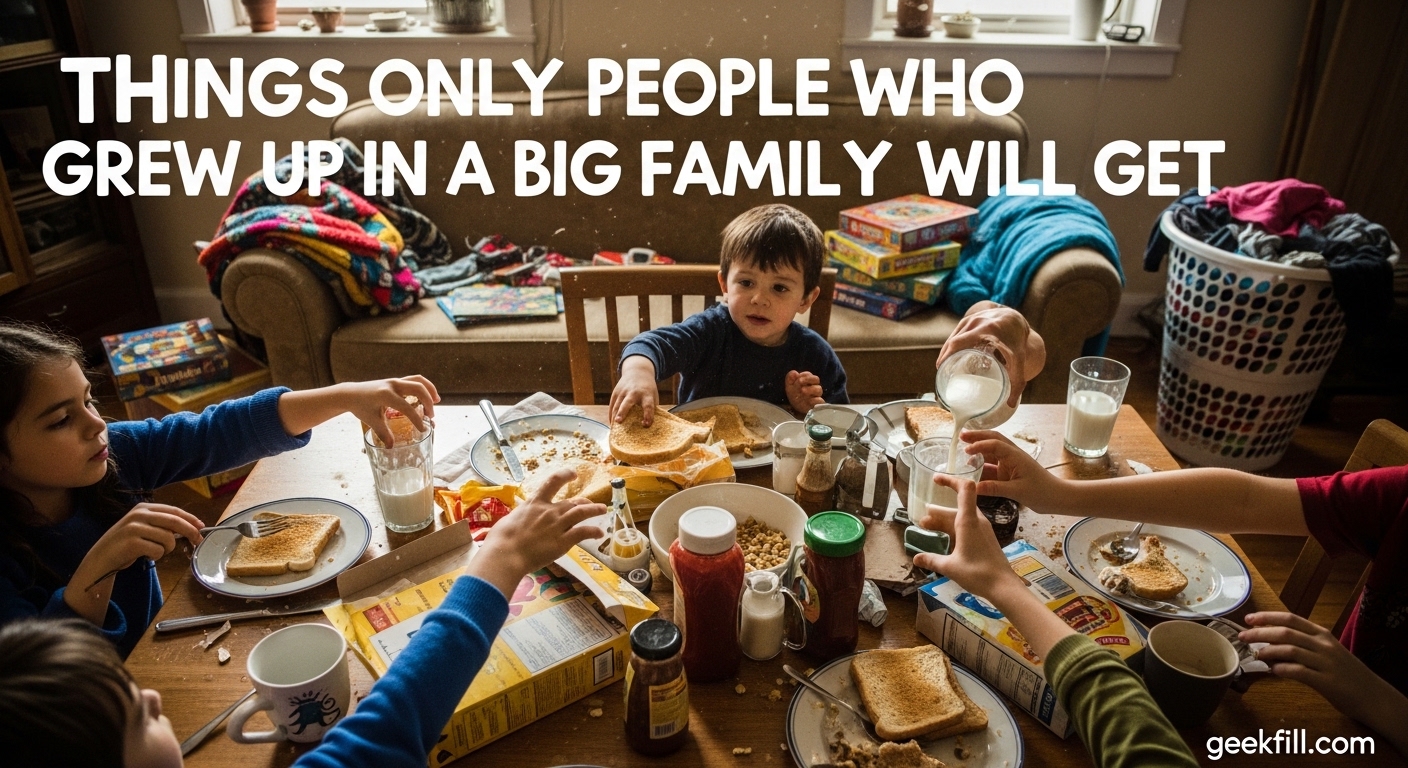Things Only People Who Grew Up in a Big Family Will Get