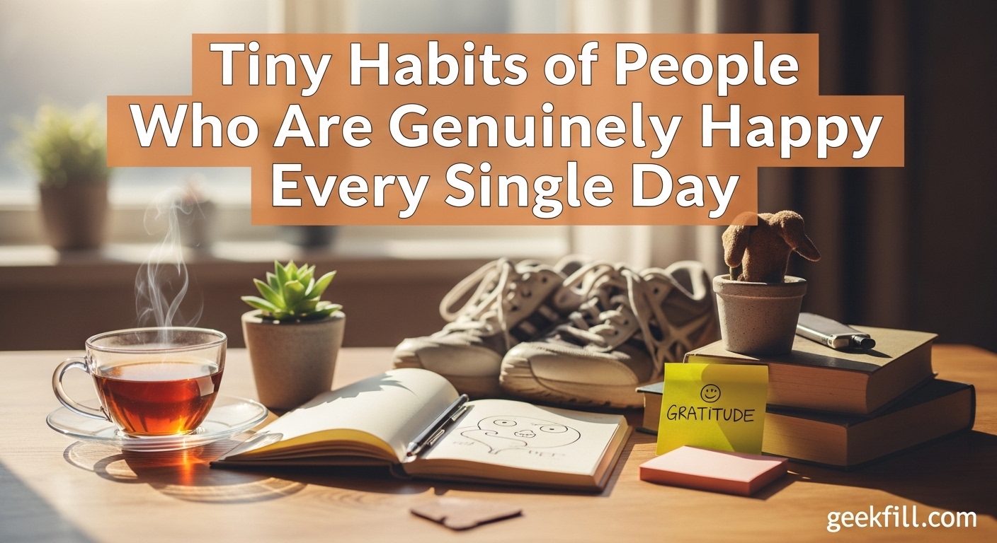Tiny Habits of People Who Are Genuinely Happy Every Single Day