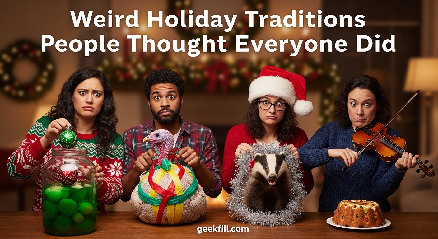 Weird Holiday Traditions People Thought Everyone Did