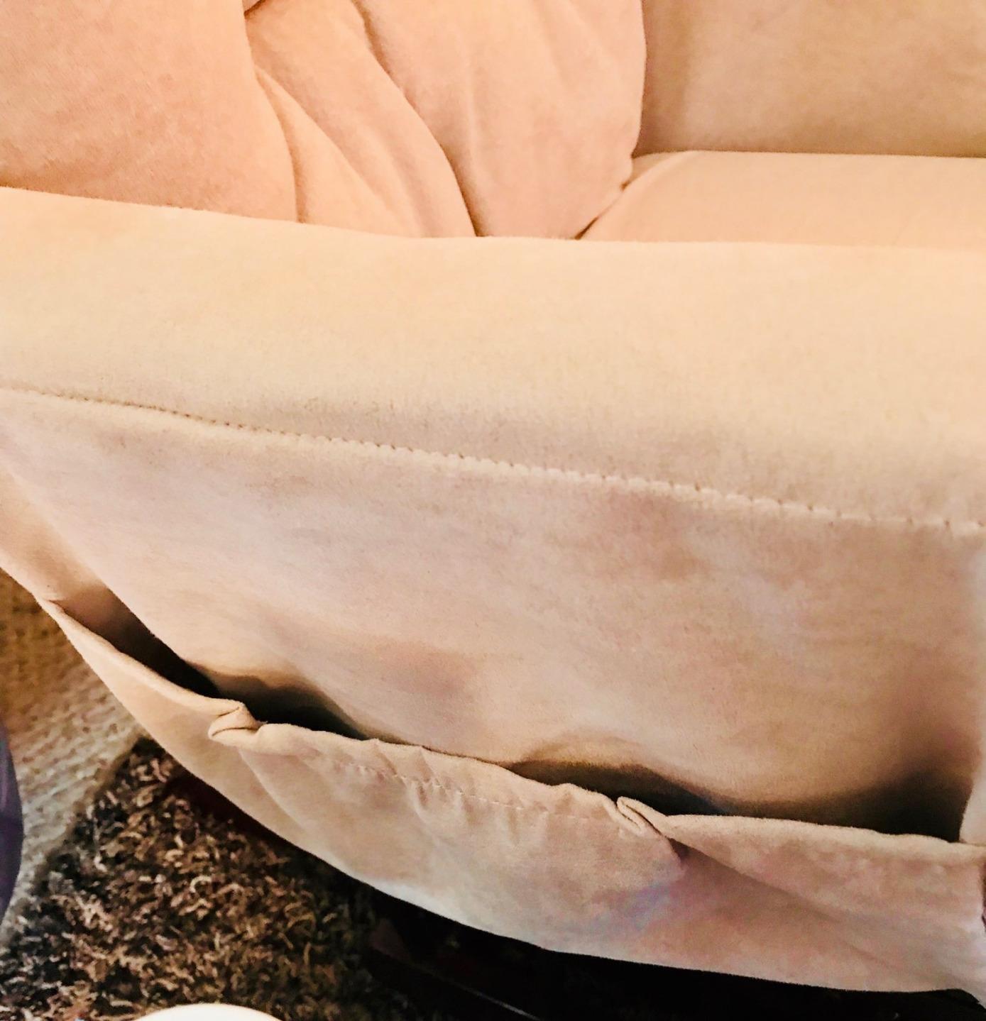 Naomi Home Brisbane Glider and Ottoman Set with Smooth Rocking & Gliding Motion, Ergonomic High-Back Support, Cushioned Armrests, Solid Wood Base, Storage Pockets, Espresso/Cream Nursery Chair customer photo 1