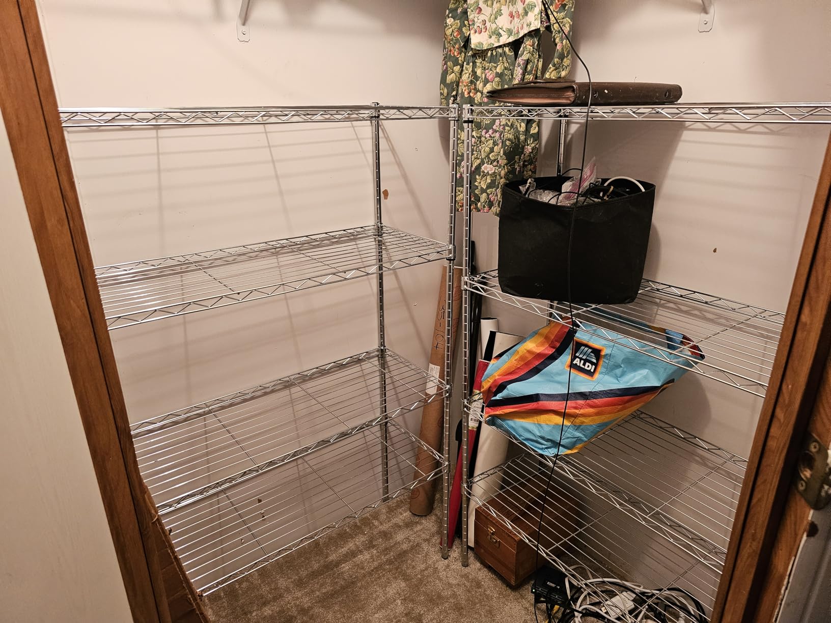 BestOffice 4-Tier Wire Storage Shelves | 36x14x54 | Black | with Adjustable Racks | Heavy-Duty Metal Shelf, Holds Upto 1000 lbs | No-Tool Assembly | Ideal for Home & Garage Shelving customer photo 1