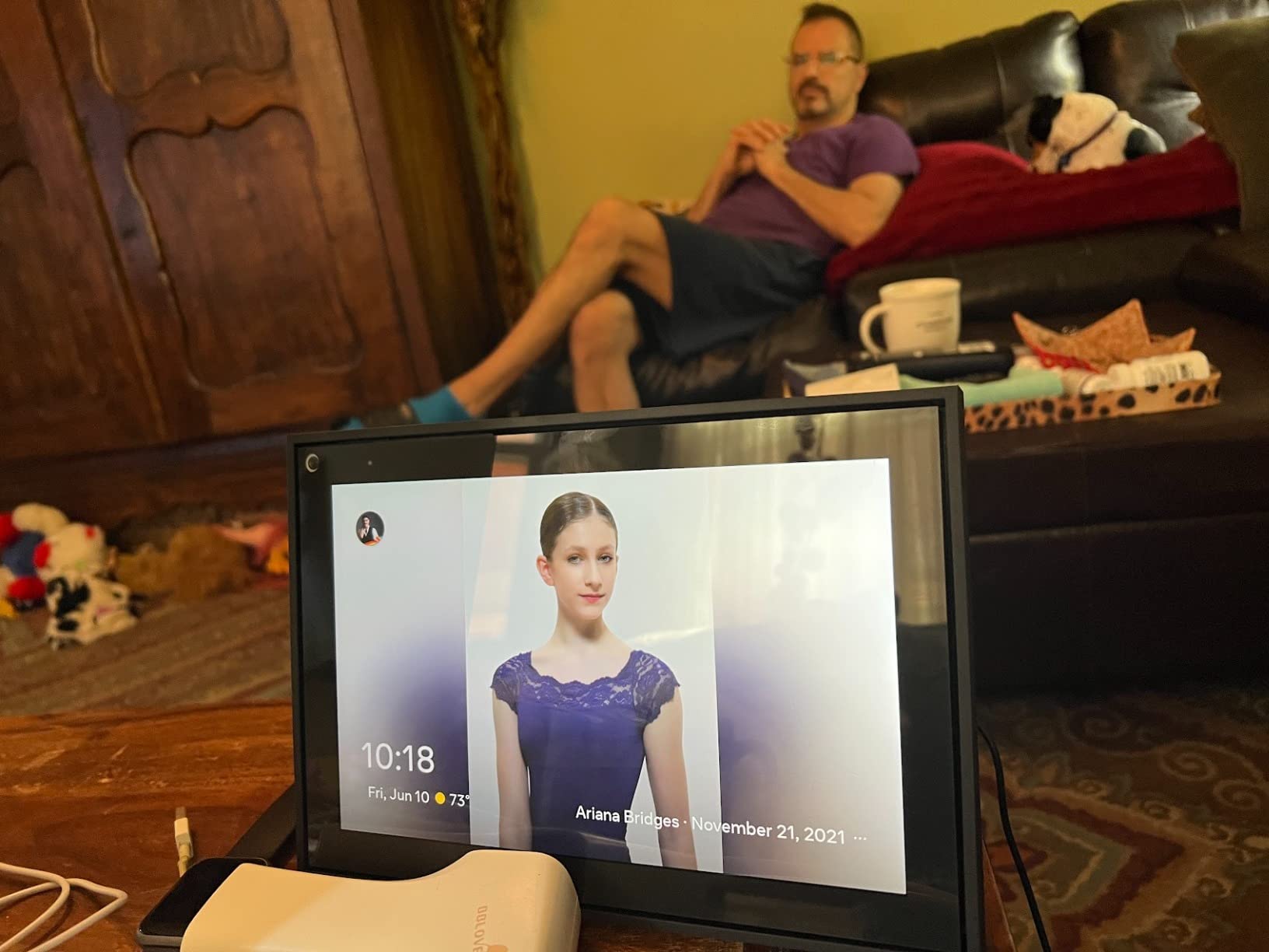 Meta Portal - Smart Video Calling for the Home with 10” Touch Screen Display - Black customer photo 1