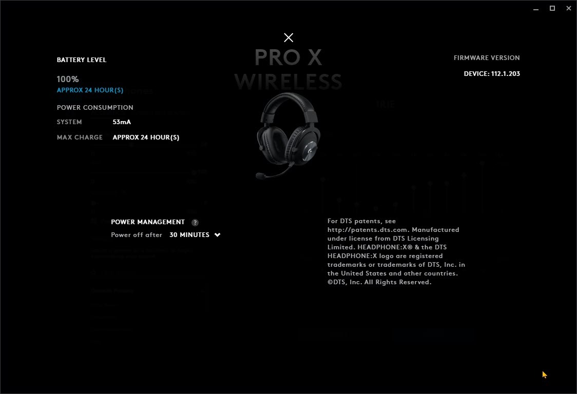 Logitech G PRO X Wireless Lightspeed Gaming Headset - Black | Lightspeed, Blue VO!CE mic filter, 50 mm PRO-G drivers, DTS Headphone:X 2.0 surround sound, 20+ hour battery life customer photo 1
