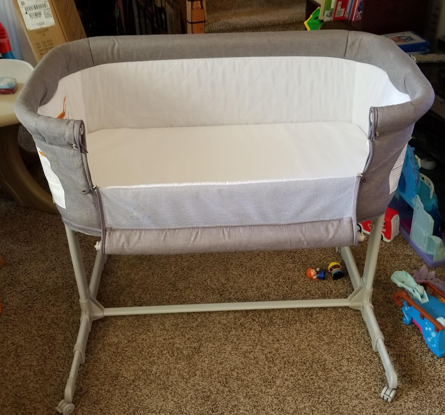 KoolerThings 3 in 1 Baby Bassinet, Bedside Sleeper, & Playpen, Easy Folding Portable Crib (Grey)- KoolaBaby (Bassinet) customer photo 1