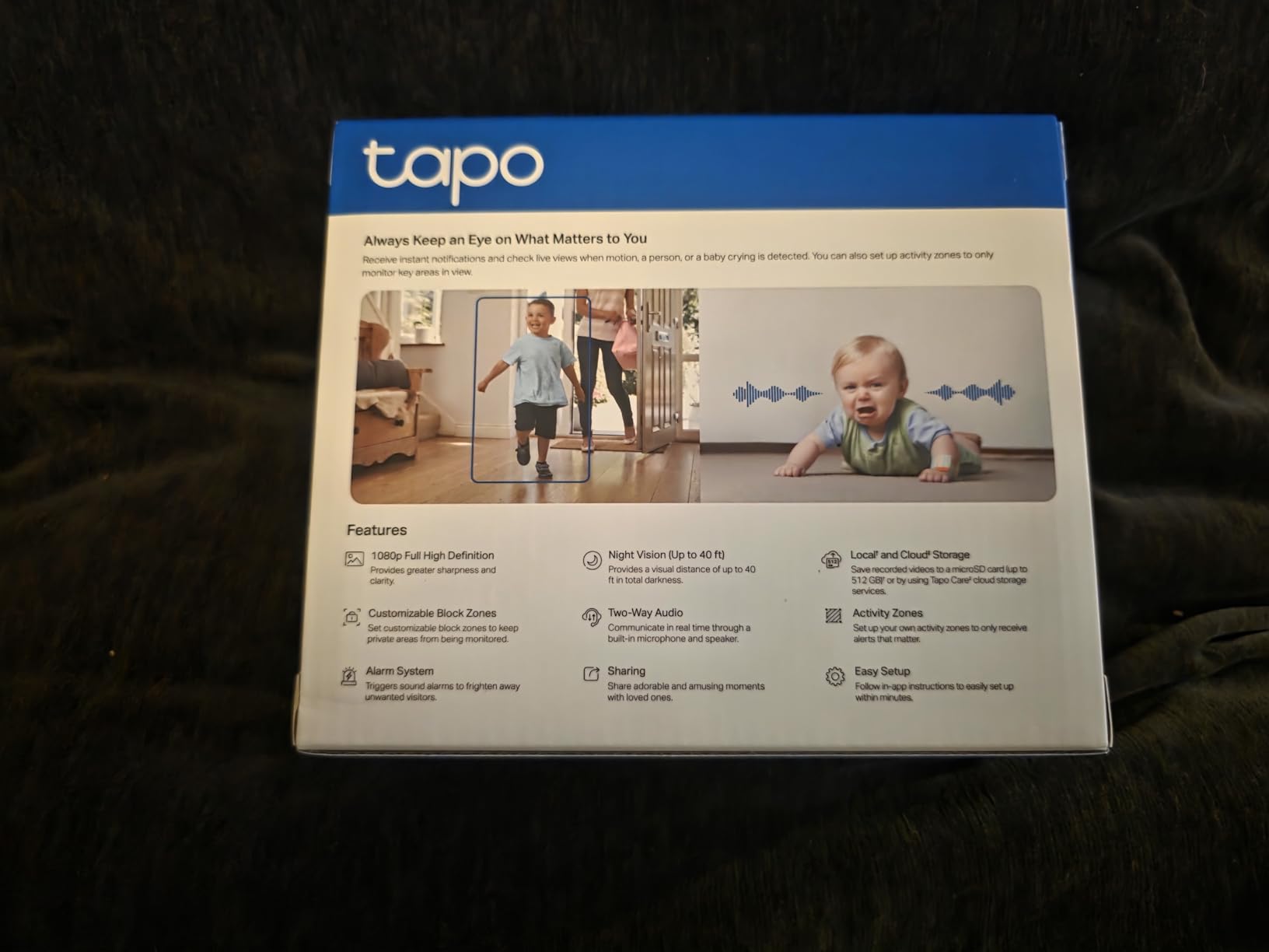 Tapo 1080P Indoor Security Camera, Baby Monitor, Dog Camera, Wired, C100 customer photo 1