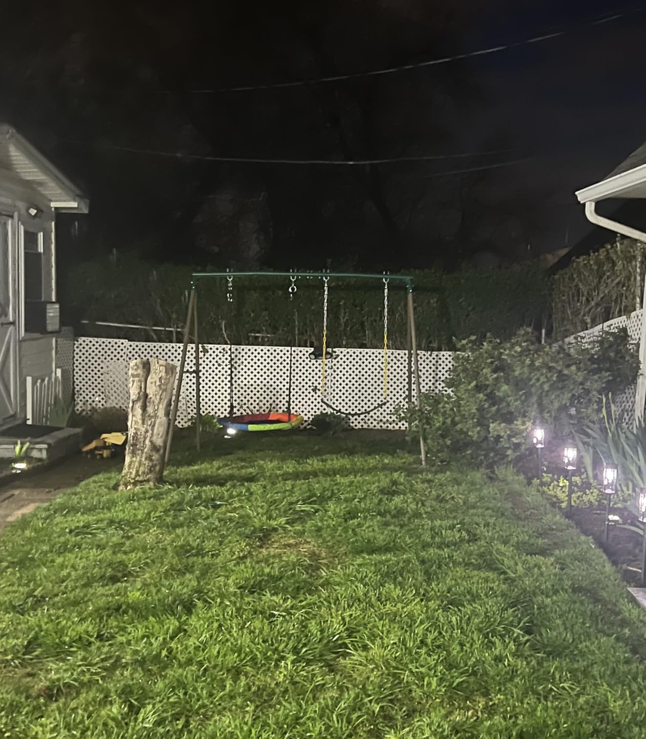 Trekassy 440lbs Swing Sets for Backyard, 2 Seat Saucer & Belt Swing - Green customer photo 1