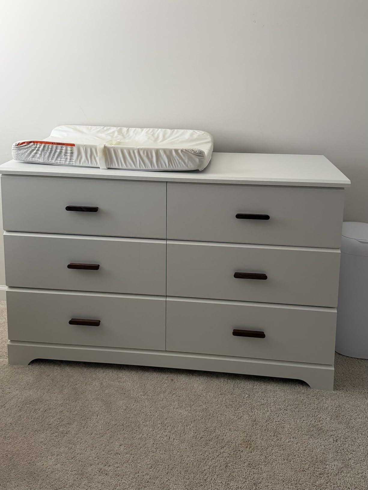 Storkcraft Brookside 2 Drawer Changing Table Dresser (White) - GREENGUARD Gold Certified Baby Dresser with Changing Table Top, Baby Changing Table Dresser, Includes Interlocking Drawer System customer photo 2